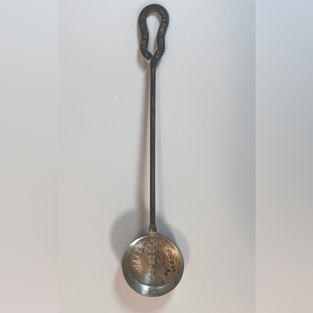 VTG Caswell Coffee Measure 9" Scoop National Crest Coffee Advertising Above All
